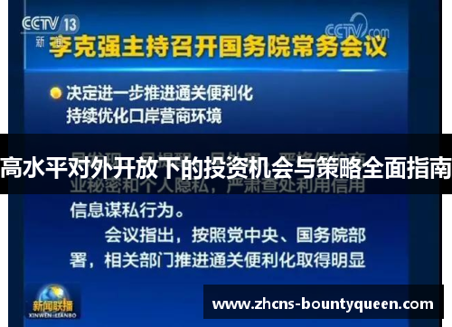 高水平对外开放下的投资机会与策略全面指南
